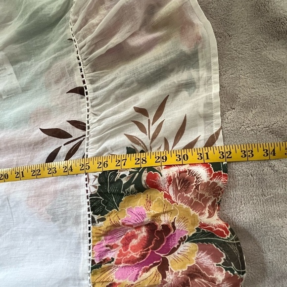 Z & L Europe Boho Floral Pom-Pom Caftan Kimono Coverup size OS Beach Vacation - Picture 16 of 16